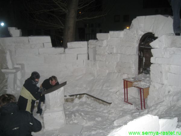 как строить снежную крепость | Дзен